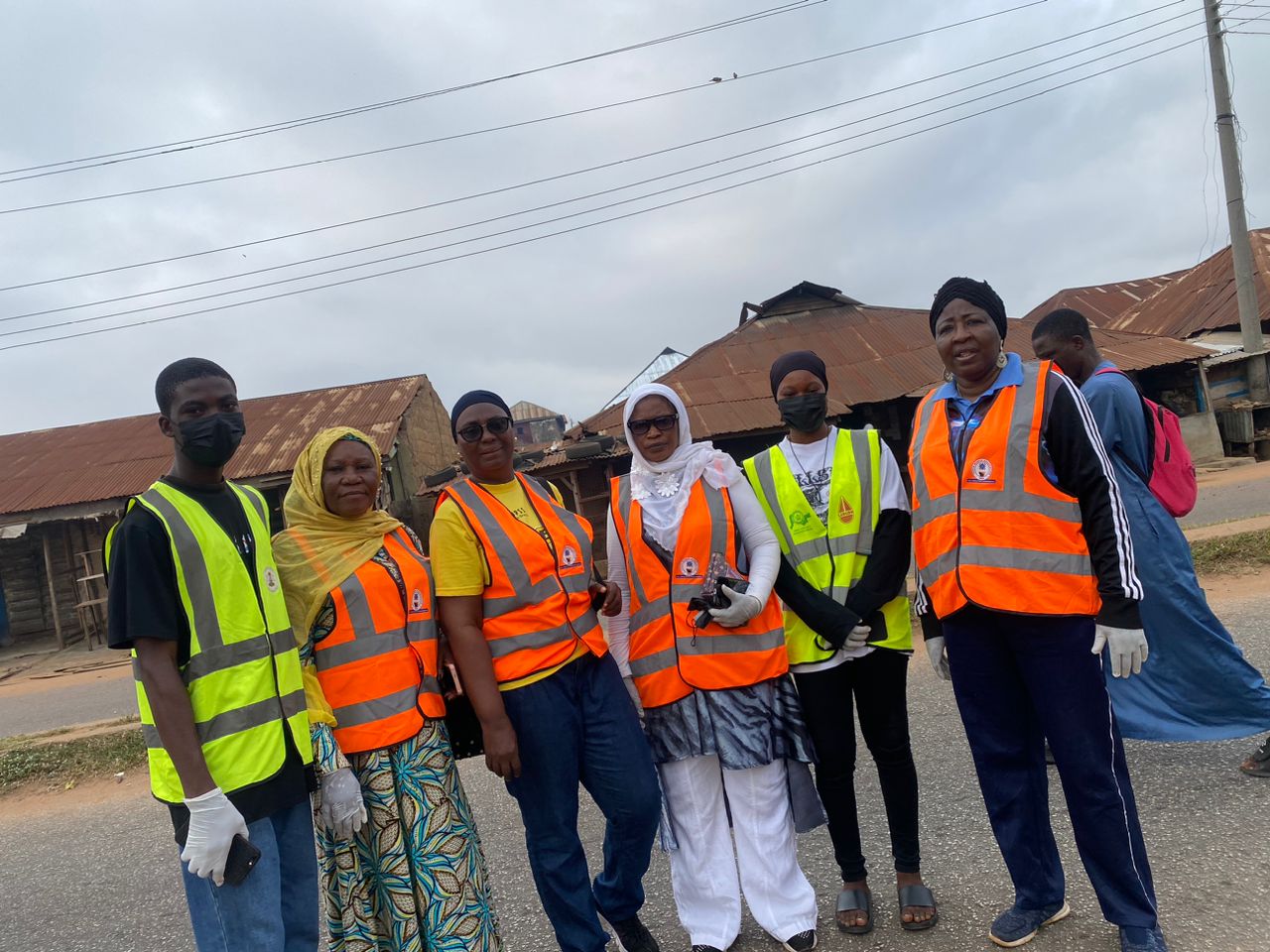 Cleanup activity at Oloje Market